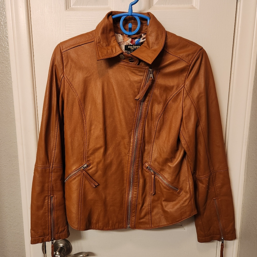 Twiggy london leather jacket size m